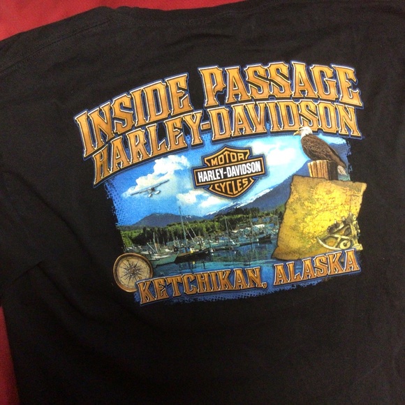 Harley Davidson Alaska tshirt - Picture 1 of 3